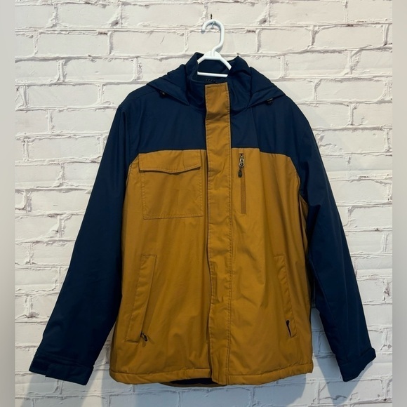 Swiss Tech Other - SwissTech Men's blue and yellow Midweight Jacket, up to Size Medium